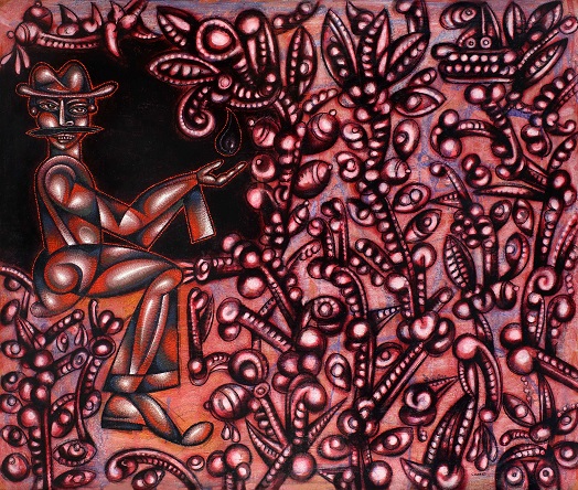 Lagrima Negra  - Painting by Carlos Luna, Cuban Artist