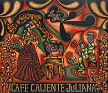 Cafe caliente Juliana - Latin American Painting by Carlos Luna